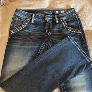 MissMe dark wash bootcut jeans
